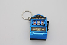 Mini Jackpot Schlüsselanhänger Glücksbringer Spielautomat - Farbe Blau