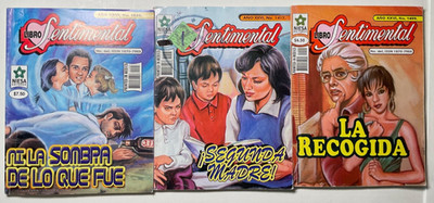 Lot - 3 LIBRO SENTIMENTAL Risqué Erotic Mexican Comics #1417 1499 1528 VERY GOOD