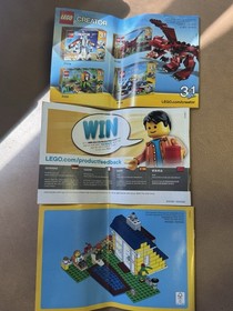Lego Creator 31035 " Beach Hut " Instructions ONLY!!!! MANUAL 3 - Booklets