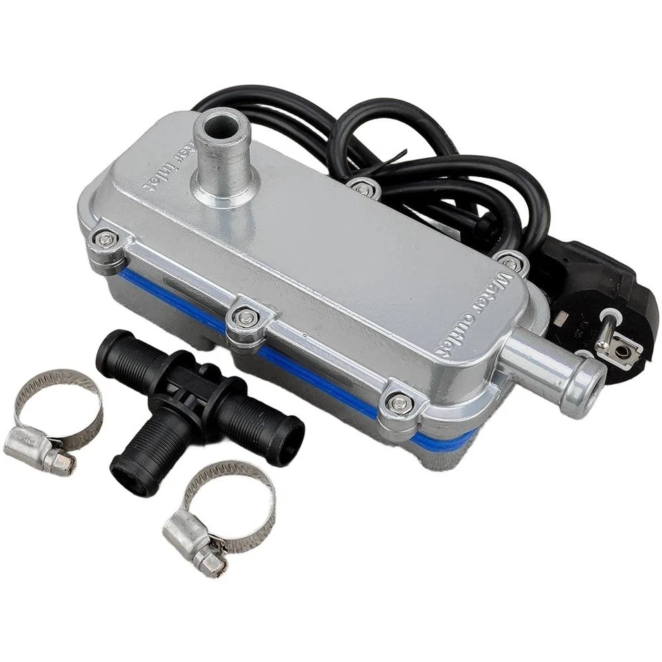 Engine Coolant Heater 2000W Preheater Pump with Clamps and T Joint for Vehicles - Image 3 of 4