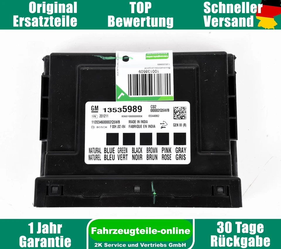 Opel Astra K B16 13535989 Unità Di Controllo Della Rete Elettrica - Immagine 4 di 4