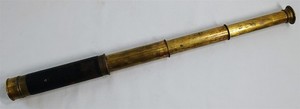 Antique Brass Spyglass Telescope Vintage Maritime Nautical Military