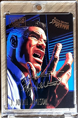 1995 Spider-Man Gold Signature CARD 29 J. JONAH JAMESON.