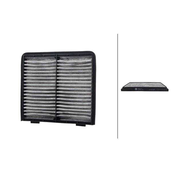 Innenraumfilter Aktivkohlefilter 220 X 207 Mm Hella FüR U.A. Volvo S40-image