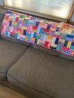 Lovely Handmade Colorful Quilt Throw 50”x40” Very Nice.  — photo 2