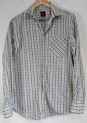 Dolce & Gabbana Hemd Herren 48 M Multi Kariert Italienisch Klassisch Vintage & Label D&G