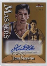 2024 Topps Finest Masters Gold Refractor /50 John Stockton #MA-JS Auto HOF 0q2