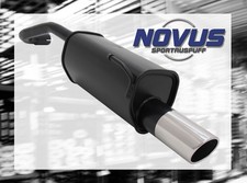 NOVUS Sportauspuff Gruppe N ESD 1x 90mm SR-Design für VW LUPO Typ 6X + SEAT AROS