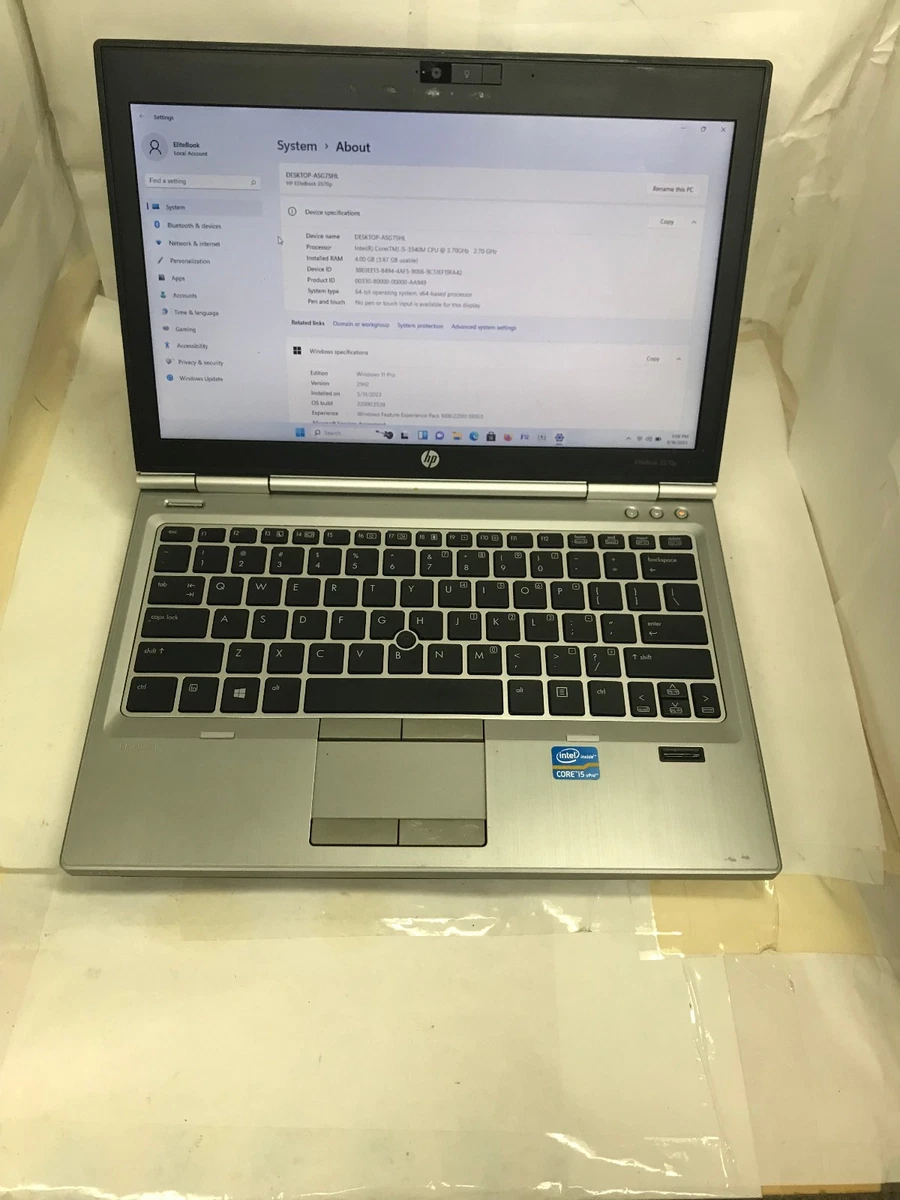 HP Elitebook 2570P PC Laptops & Netbooks for Sale - Shop New