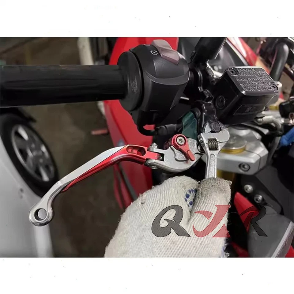Mango de palancas de embrague de frenos ajustables CNC para Yamaha FZ6 FAZER FZ1 Fazer FZ8 Foto 3 de 4