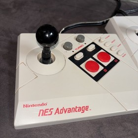 TWO x2 Nintendo NES Advantage Joystick Controller Tested & Working!
