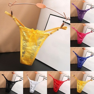 Womens Stylish Gstring Panties Made with Soft Transparent Fabric Choices