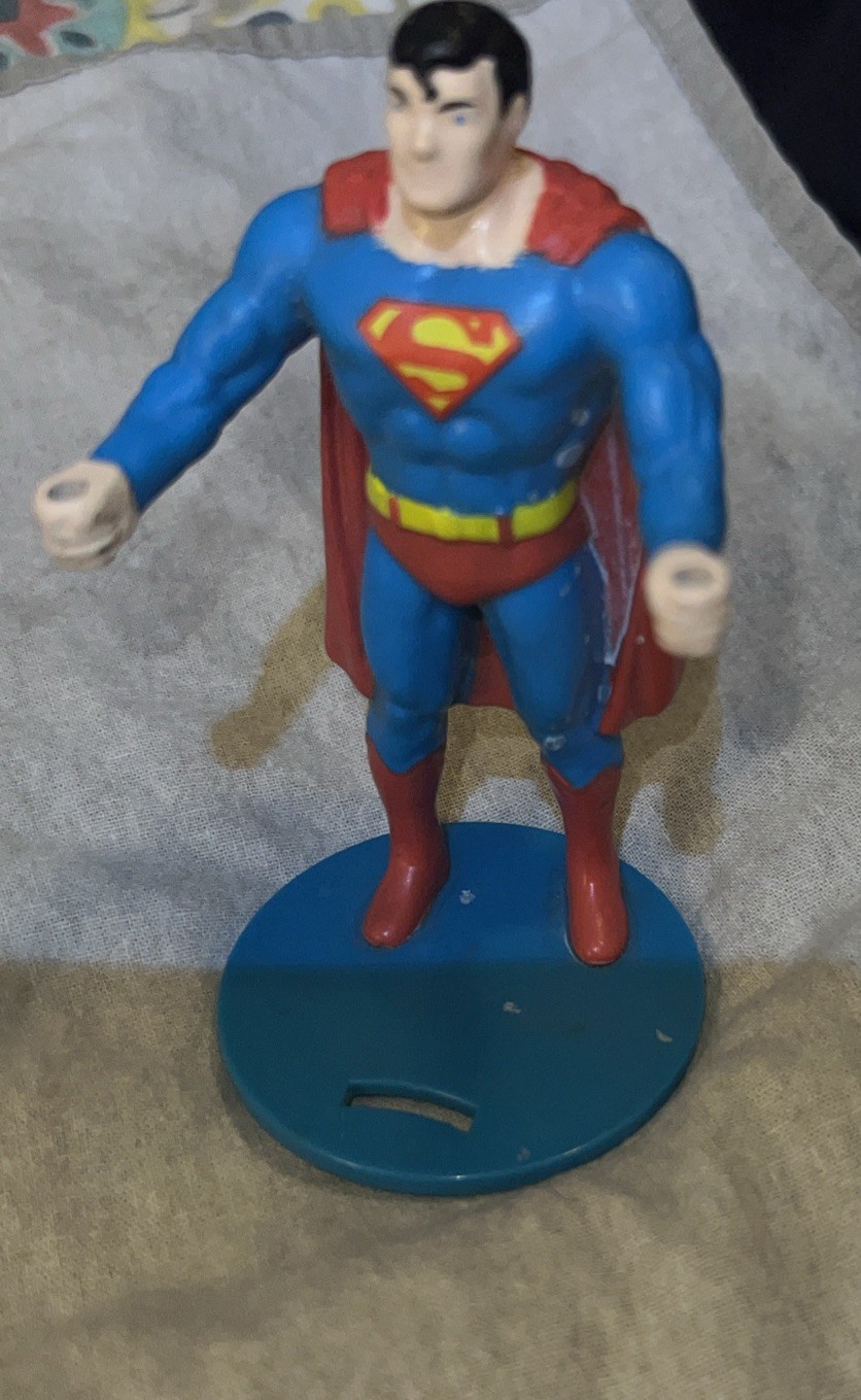1988 Superman superhero cup holder from Burger King DC Comics vintage collectible