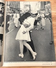Life Magazine August 27 1945 WW II Victory NYC Iconic Soldier Kissing Nurse READ