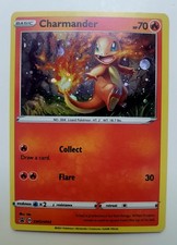 Charmander SWSH092 Holo Card Spada e Scudo Promo Cosmos SWIRL 2021