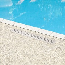 Signature Hardware ZA3-G01-BR-24-C Brushed Stainless Steel Rectangular Shower