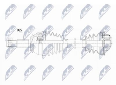 Original NTY Antriebswelle NPW-FT-025 für Fiat