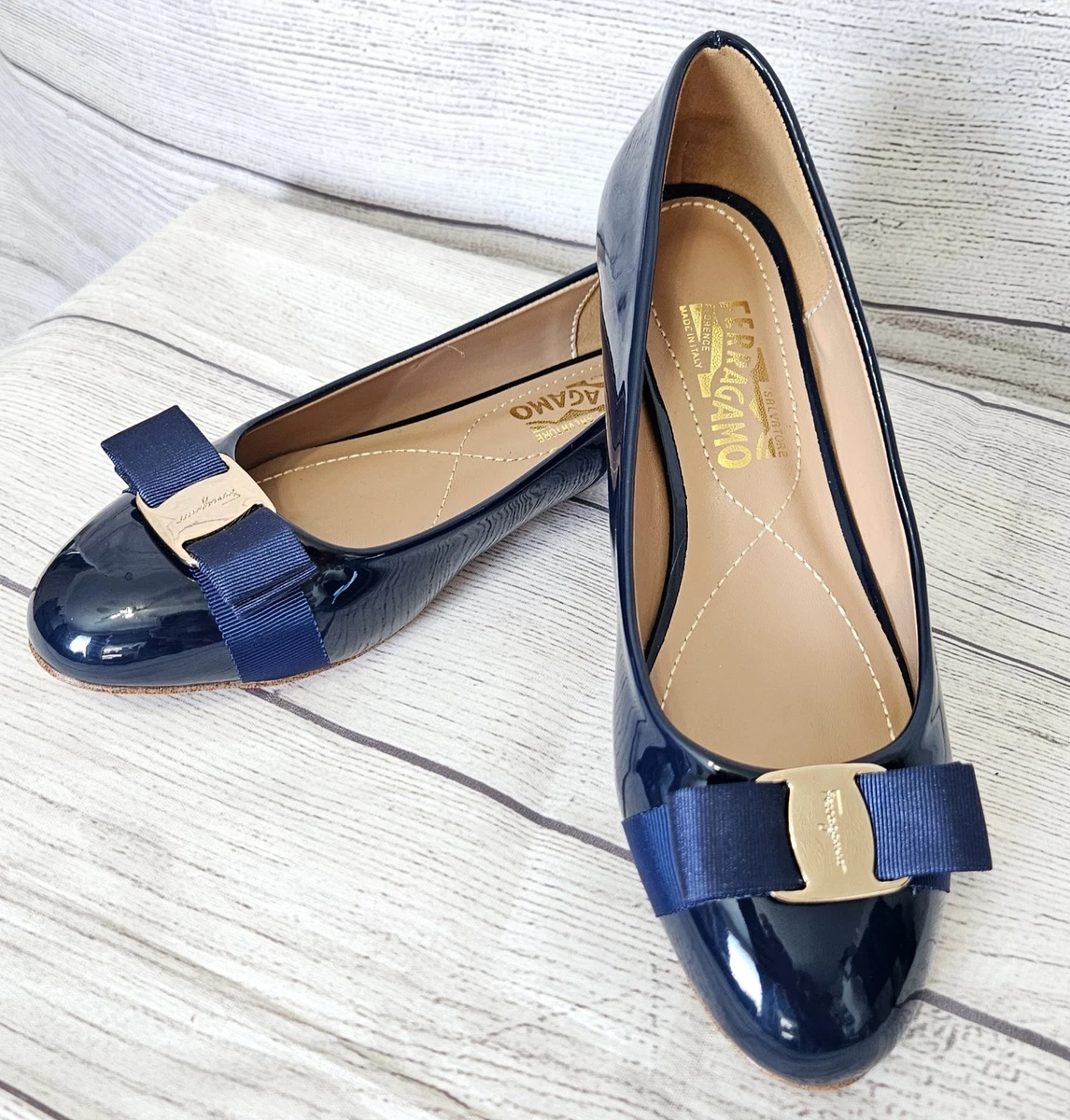 Salvatore Ferragamo Blue Shoes for Women for sale | eBay
