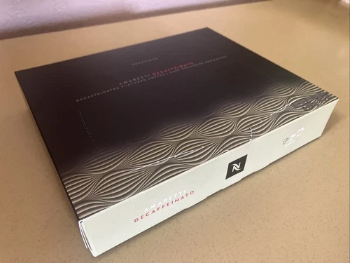 Nespresso Professional Amaretti Decaffeinato Decaf Coffee 50 PACK, BB 1/31/2026