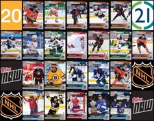 2020-21 Topps NOW NHL Hockey Complete Stickers Set of 234 (Print Run: 317)