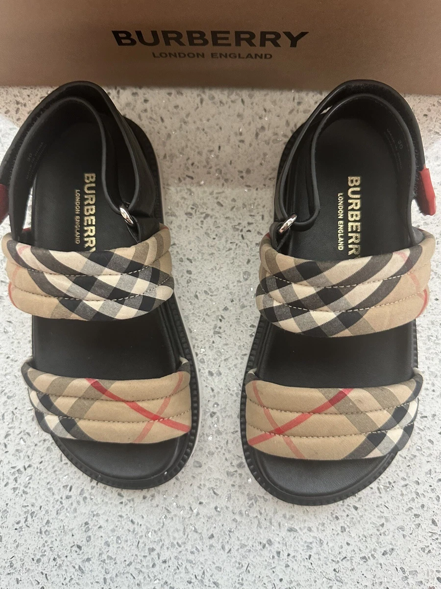 Burberry store kids sandals