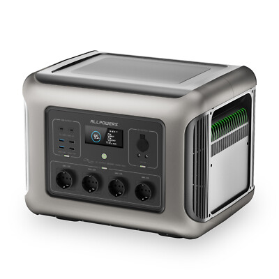 ALLPOWERS R2500 Generatoren 2500W 2016Wh Powerstation Erweiterbar LFP-Batterie