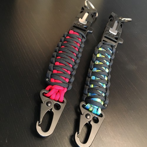 Llave de emergencia Survival Paracord FOB táctica EE. UU. PERSONALIZADA TJPARACORD FUEGO HKHOOK - Imagen 5 de 5