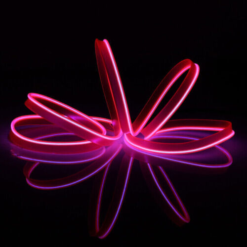 1-5M LED Coche Interior Atmósfera Brillo EL Cable Neón Tira Luz Lámpara Decoración - Imagen 14 de 31