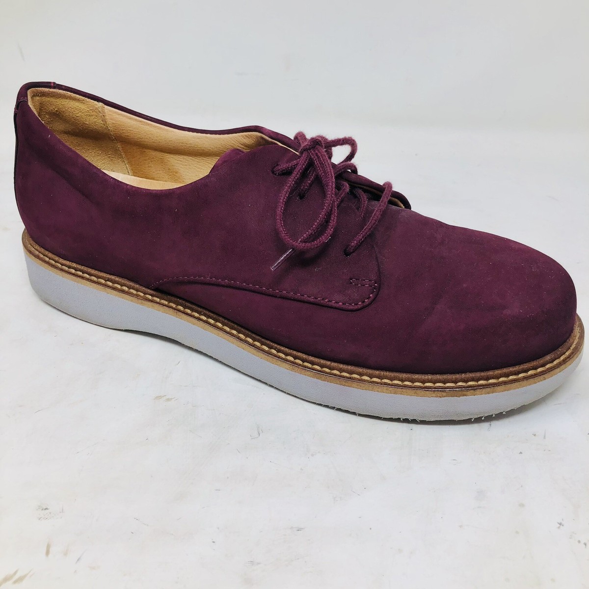 Samuel Hubbard Free Leather Plum Oxfords Un-Sneakers Shoes  display picture 1