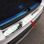 Fits Benz GLC Class GLC300 AMG GLC43 Silver Rear Bumper Outer Guard Plate Cover