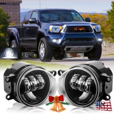 Black Led Fog Lights Driving Lamp For Toyota Tacoma 2012-2015 4runner 2010-14