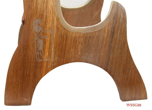 Solid Mahogany Laser Picture Wood Stand For 21" Soprano Ukulele Violin WSSG01-11 - Picture 34 of 47