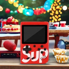 Red Retro Video Game Console 500 Games Portable Mini Handheld Kids Game Console