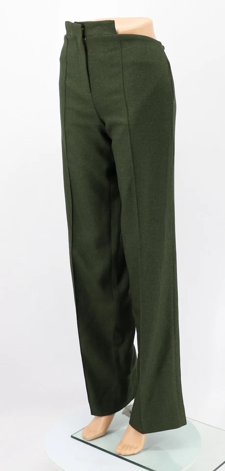 AYA MUSE WOMENS FELT TROUSERS UK 12 M GREEN RRP £235 EG