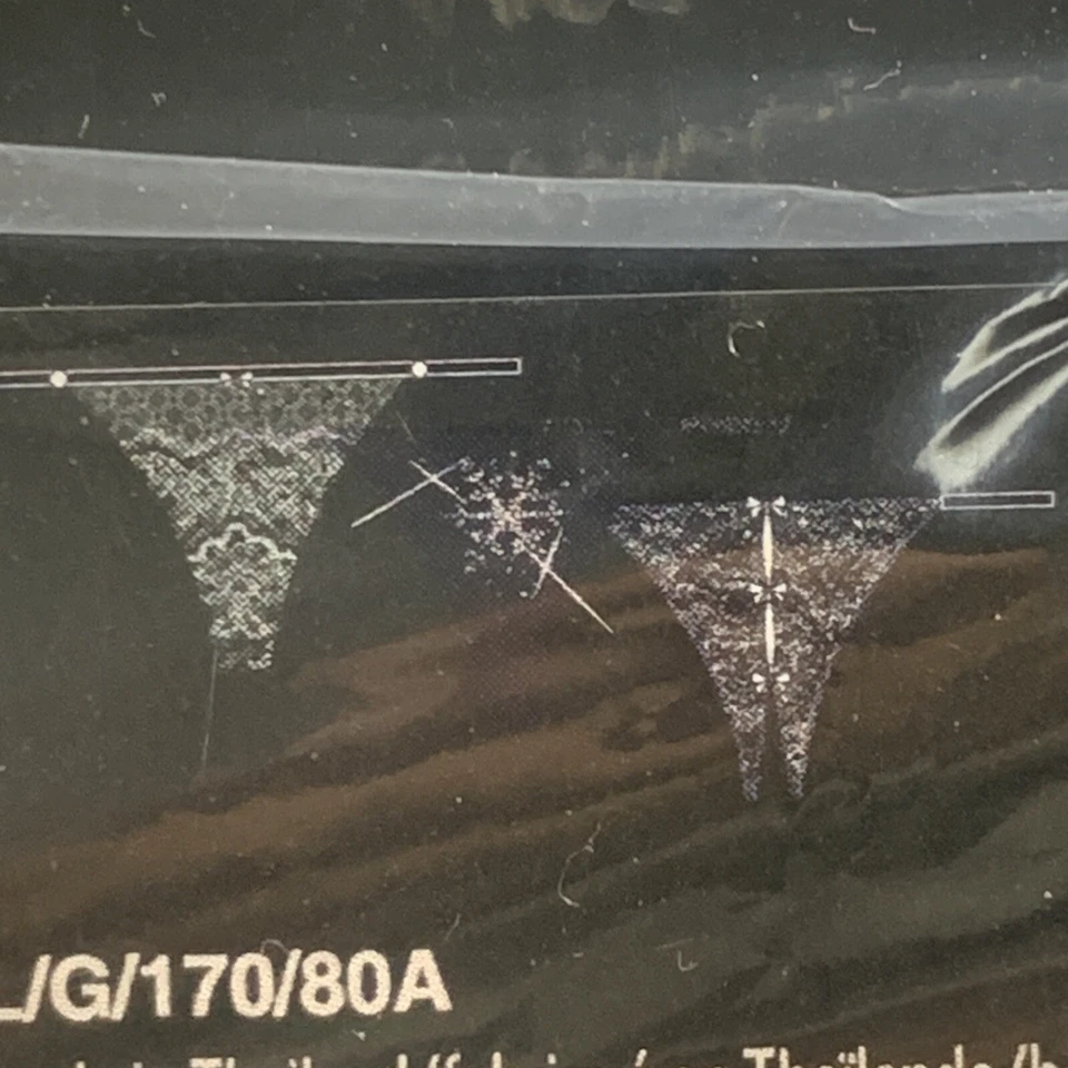 3 PARES VICTORIA’s SECRET DREAM ANGELS V STRING TANGA PANTY SET DE REGALO L Copo de Nieve Foto 3 de 4