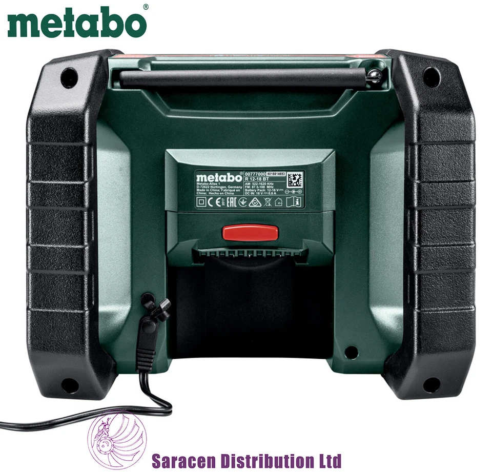 METABO R 12-18 DAB+ BT CORDLESS WORKSITE RADIO, BODY ONLY - 600778380 - Image 2 of 2