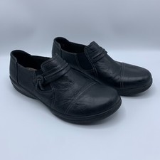 Clarks Collection Shoes Womens US 8.5 M Cheyn Madi Flats Loafers Casual Black