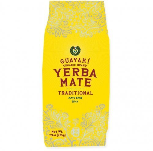 Guayaki Traditional Organic Mate Tea Bags 75 Count