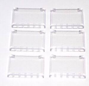 LEGO LOT OF 20 NEW 1 X 2 x 3 TRANS Transparent Clear Wall Element Panels 1x2x3