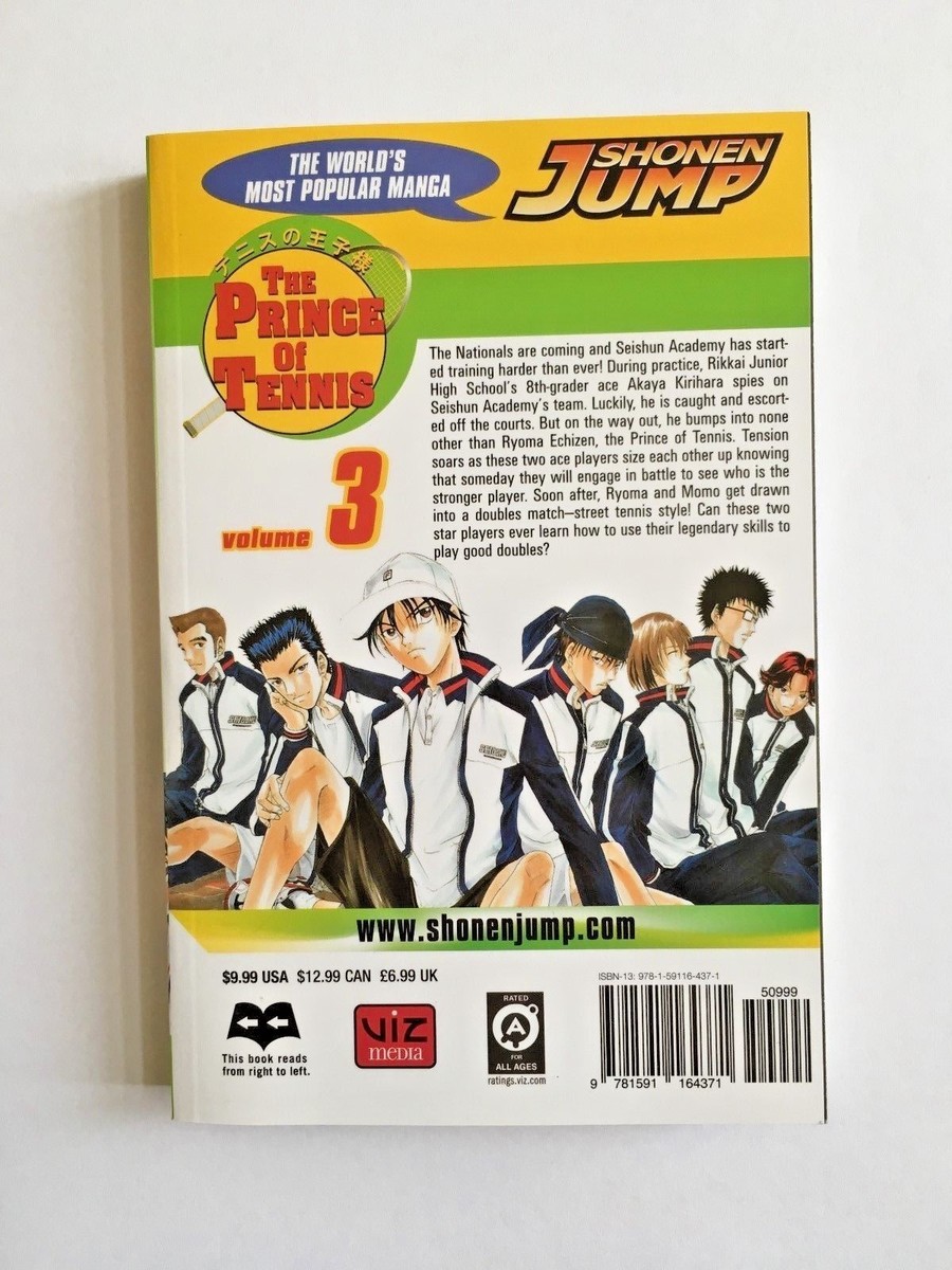 The Prince of Tennis Volume 3 by Takeshi Konomi paperback