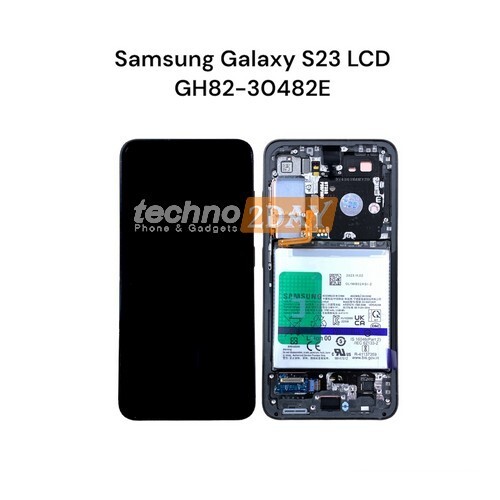New Genuine Samsung S23 S911B LCD Assembly +Frame With Battery Grey GH82-30482E - Picture 1 of 1