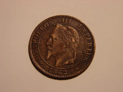 FRANCE. 2 CENTIMES NAPOLEON III. 1862.A. PARIS. B. - Photo 1/2