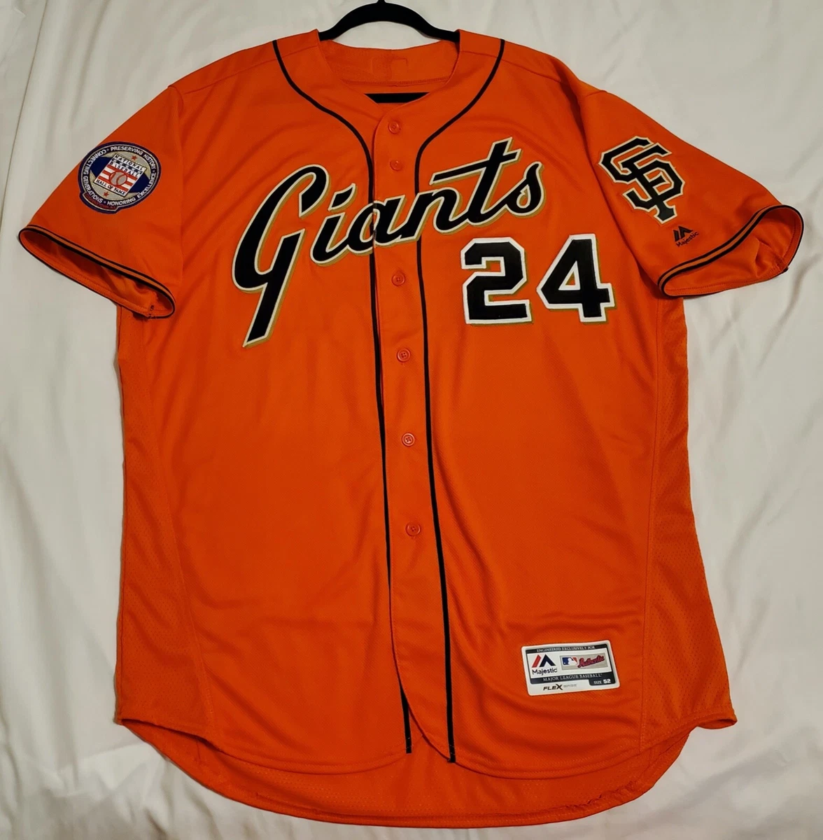 orange willie mays jersey