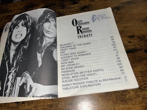Ozzy Osbourne - Randy Rhoads Tribute by Ozzy Osbourne (1987, Trade Paperback) - Picture 8 of 14