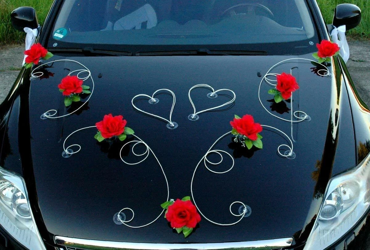 WEDDING CAR DECORATION KIT Wedding Fair Event Car Decoration DECORATIONS  SET