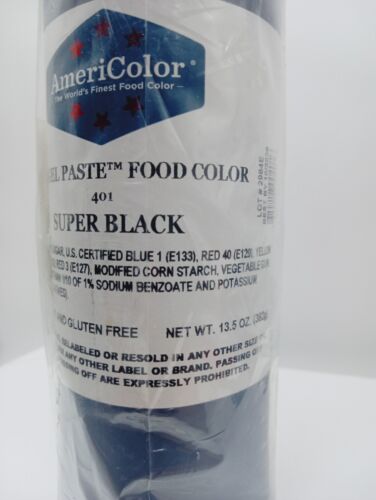AmeriColor Soft Gel Paste Food Coloring, 13.5 Ounce SUPER BLACK - Picture 2 of 3