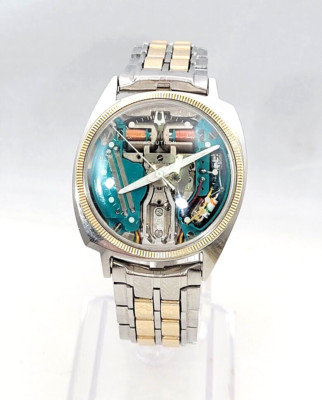   Rare! Vintage! - BULOVA ACCUTRON - 214 Spaceview 14KT Bezel Ring! Wristwatch!