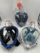 Diving Mask Snorkel Swimming Mask Scuba Swimming Goggle Adult L/XL Full Face UK
