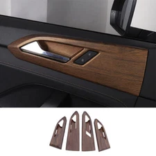 For Volkswagen Taos 2021-2024 Peach Wood Grain Inner Door Handle Bowl Cover Trim