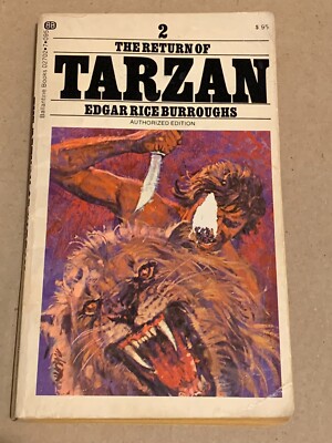 The Return of Tarzan by Edgar Rice Burroughs Ballantine Paperback